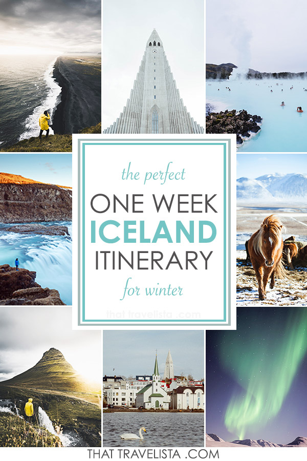 Epic Iceland Two Week Itinerary One week (seven day) travel itinerary for an Iceland road trip in winter by camper van. Includes nightly campsite locations (most FREE!), main plus hidden attractions, and lessons learned from my OWN TRIP.