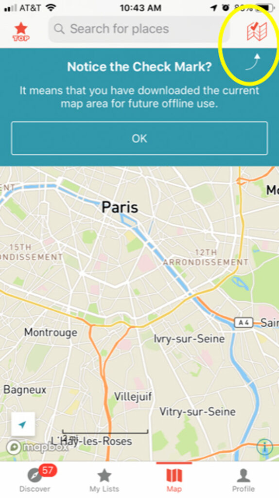 Ulmon CityMaps2Go Mobile Phone Screenshot