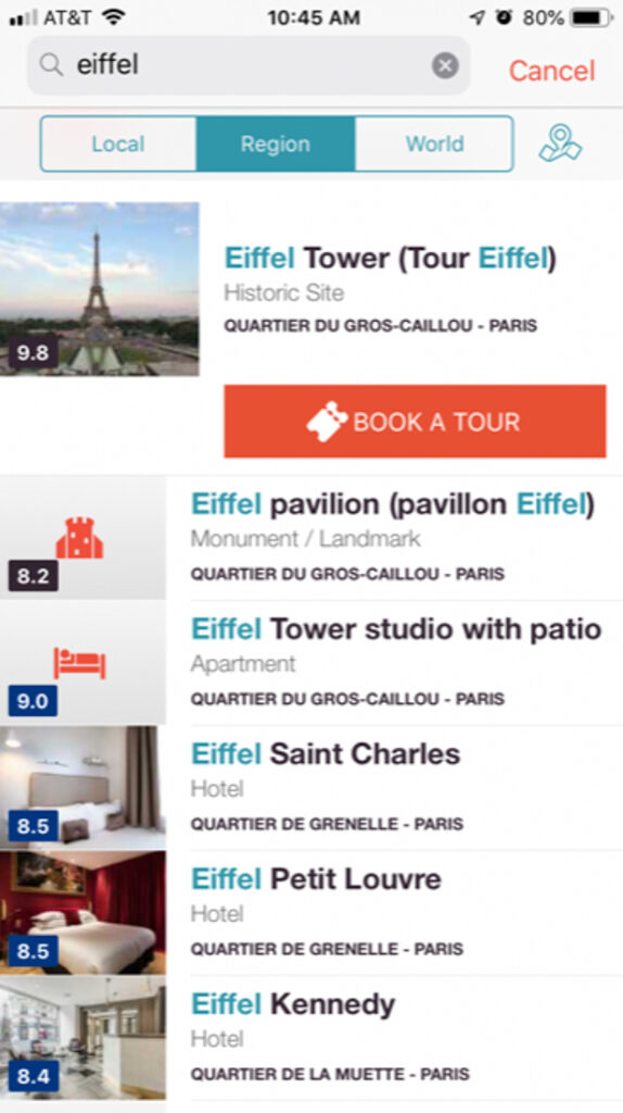 Ulmon CityMaps2Go Mobile Phone Screenshot