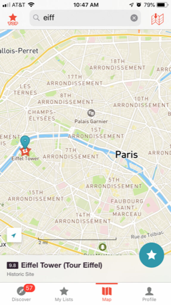 Ulmon CityMaps2Go Mobile Phone Screenshot