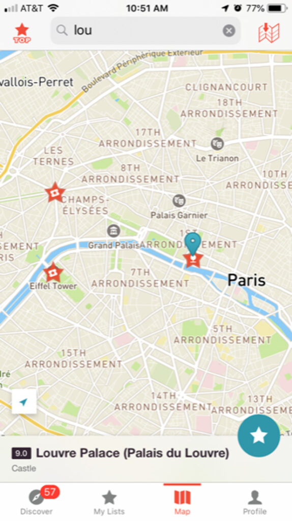 Ulmon CityMaps2Go Mobile Phone Screenshot