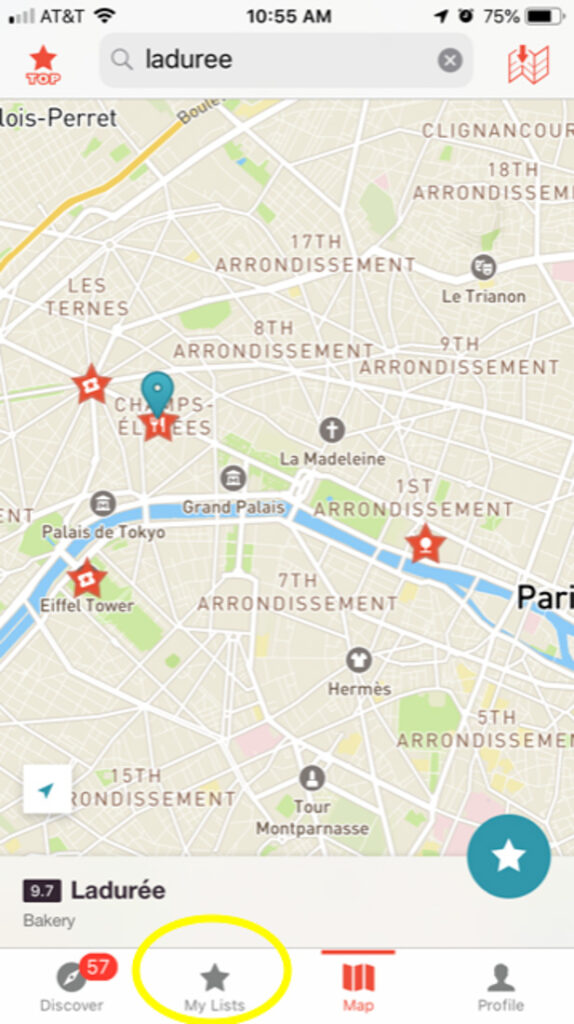 Ulmon CityMaps2Go Mobile Phone Screenshot