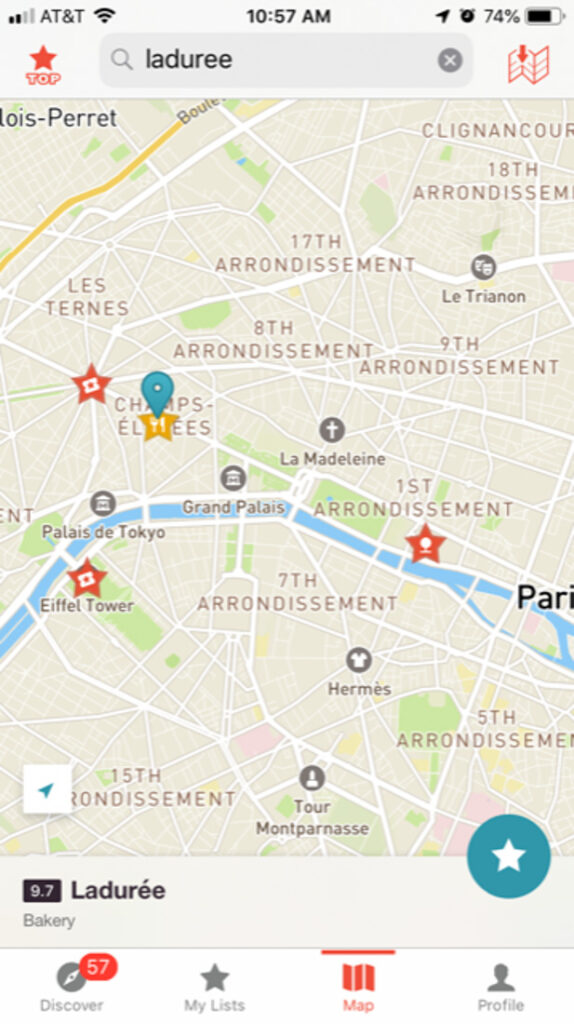 Ulmon CityMaps2Go Mobile Phone Screenshot