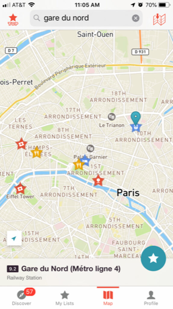 Ulmon CityMaps2Go Mobile Phone Screenshot