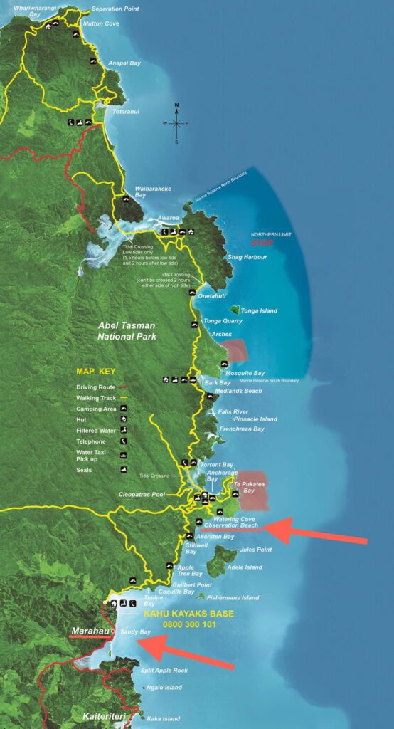 Abel Tasman Coast Map