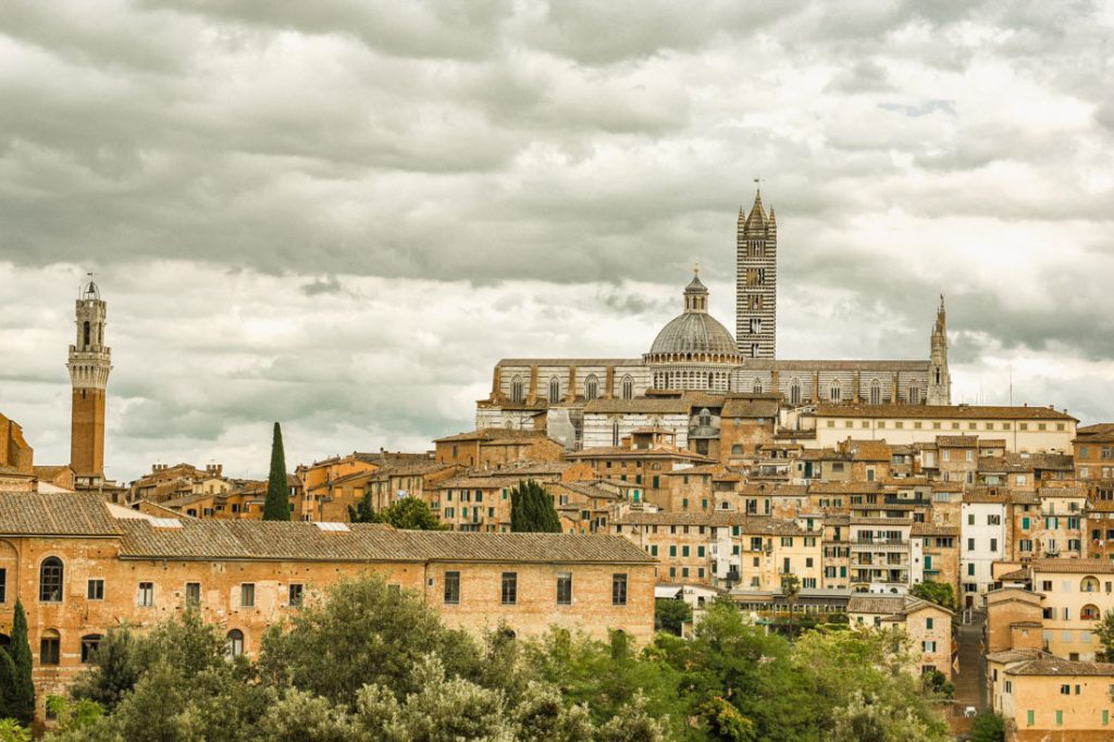View of Siena from a distance