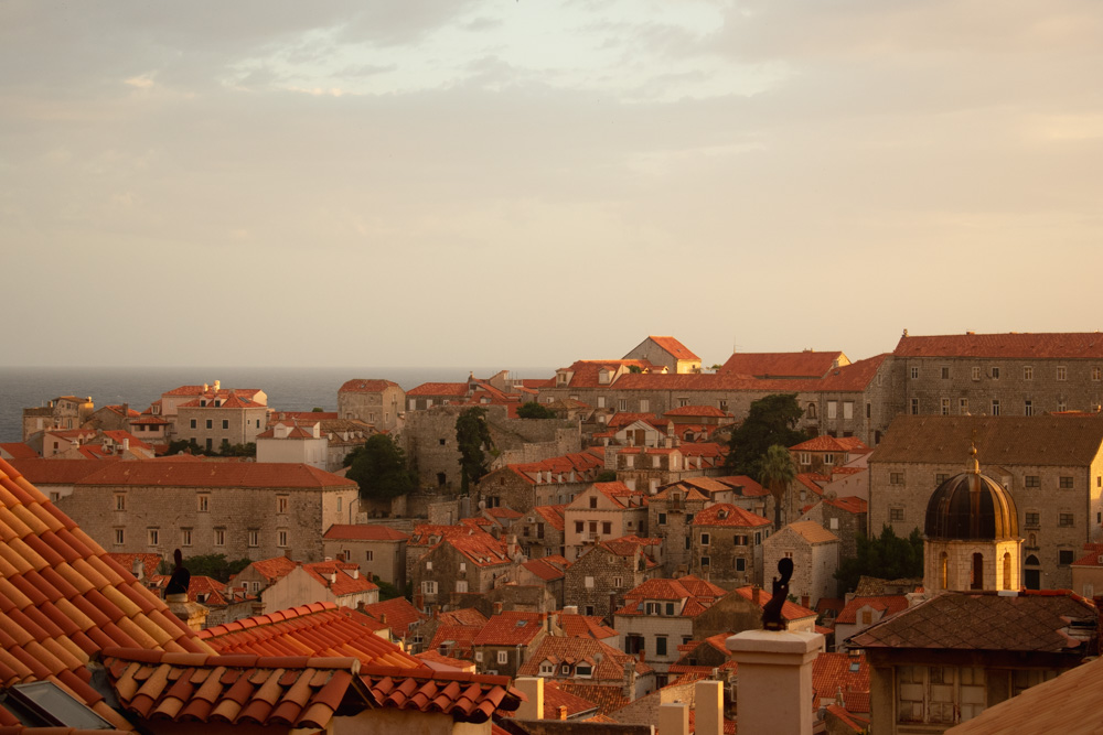 Rooftops of Dubrovnik, Croatia old town