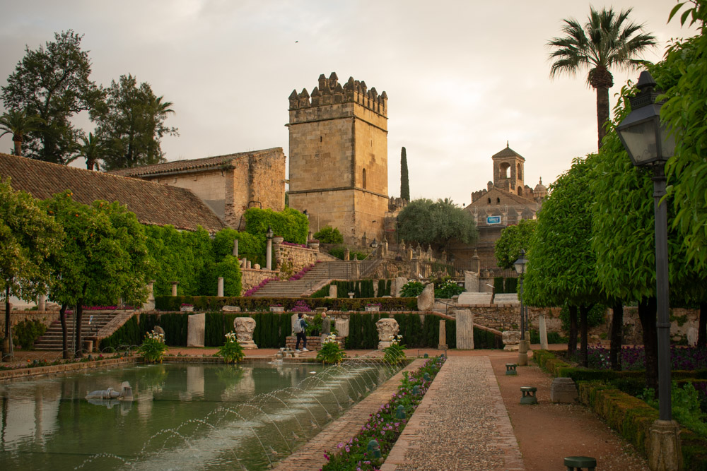 Gardens of the Alcázar de los Reyes Cristianos in Cordoba