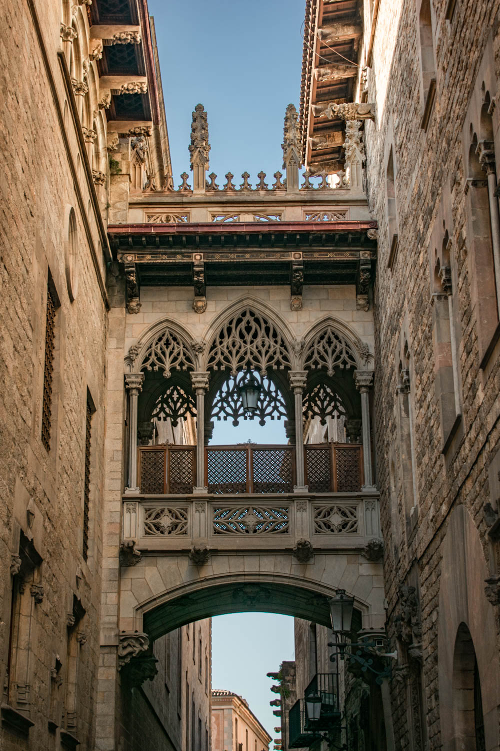 Pont del Bisbe in Barcelona's Gothic Quarter