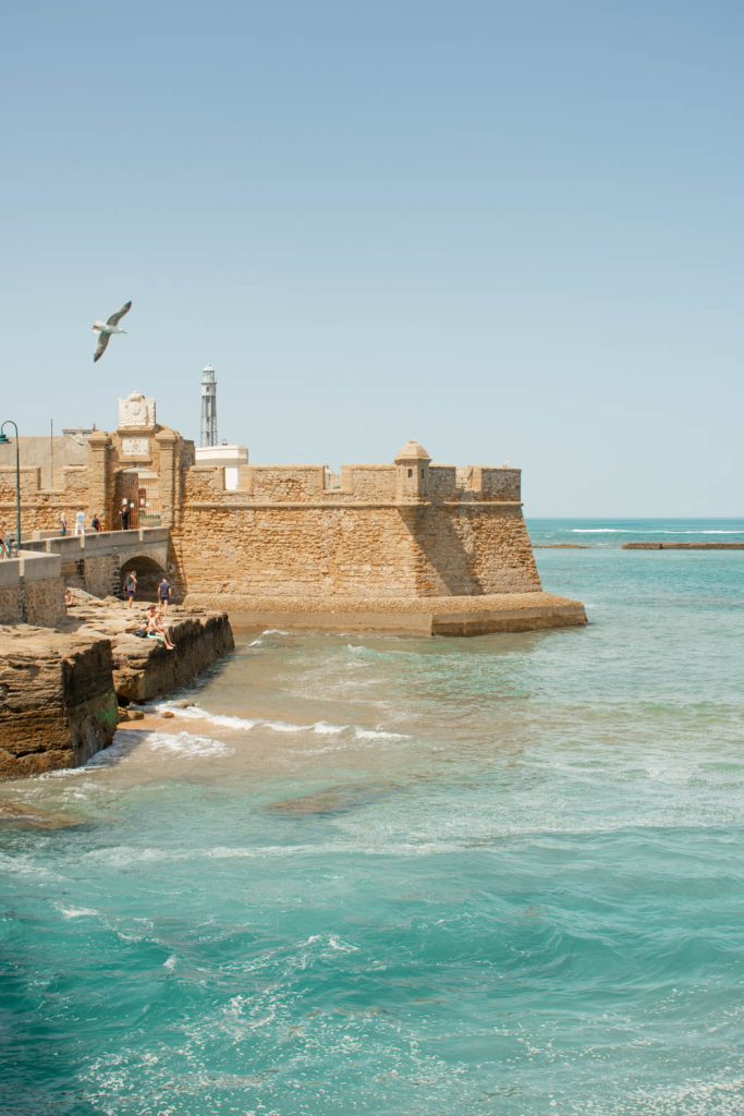 Castillo de San Sebastián in Cadiz