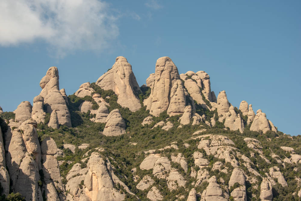 Peaks of Montserrat mountain range